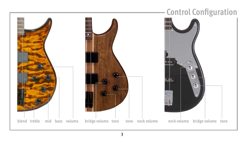 Control configuration | Peavey Guitar User Manual | Page 3 / 24