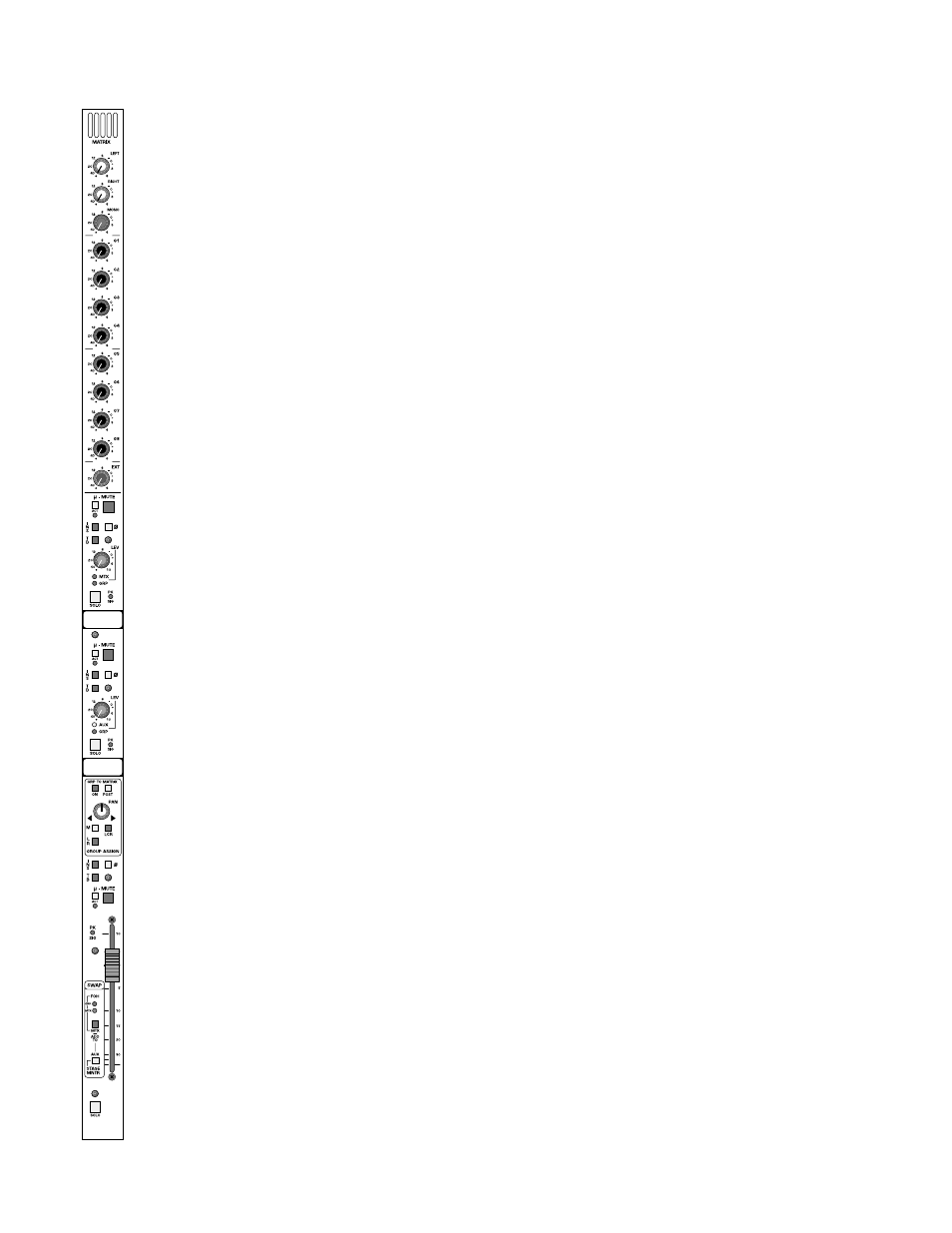 Group output module, Matrix, aux, group | Peavey V12 User Manual | Page 22 / 67