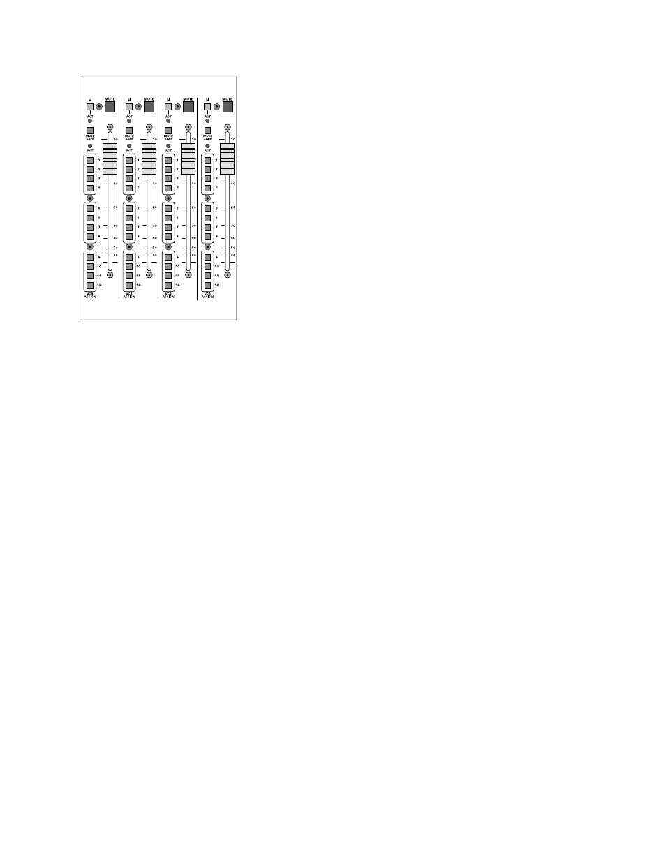 Input fader block | Peavey V12 User Manual | Page 31 / 67