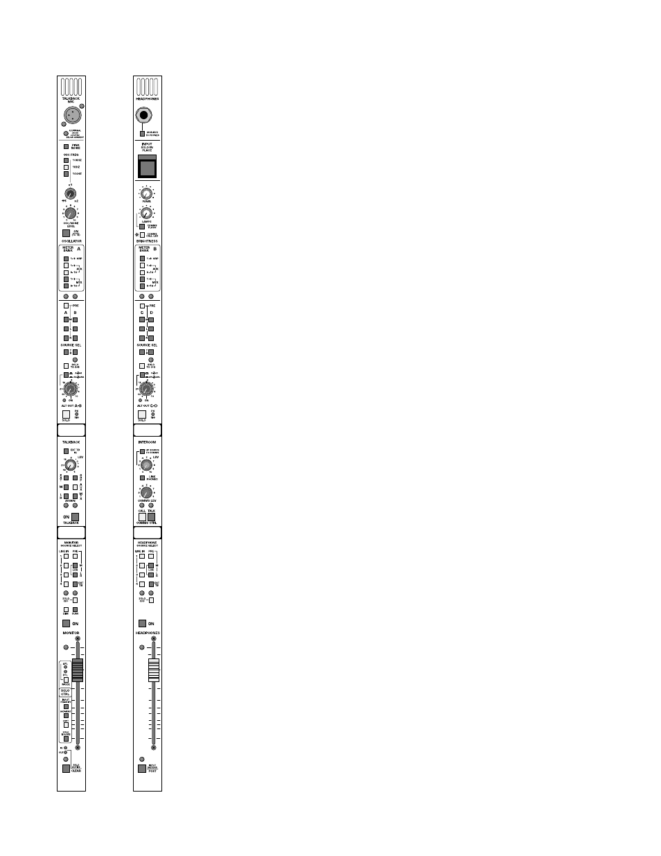 Master modules, M1, m2 | Peavey V12 User Manual | Page 44 / 67