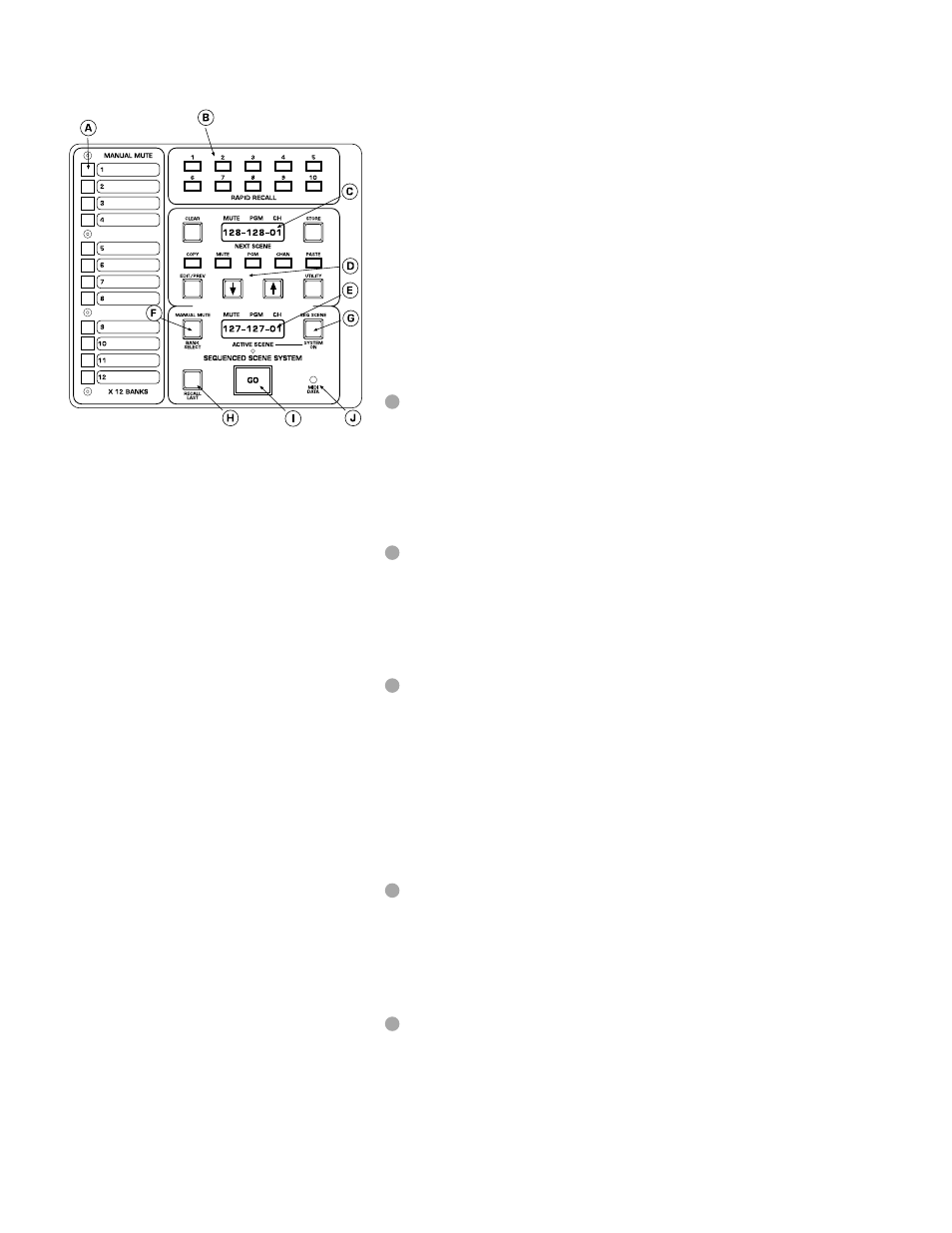 Micro mute system, Micro panel features | Peavey V12 User Manual | Page 50 / 67