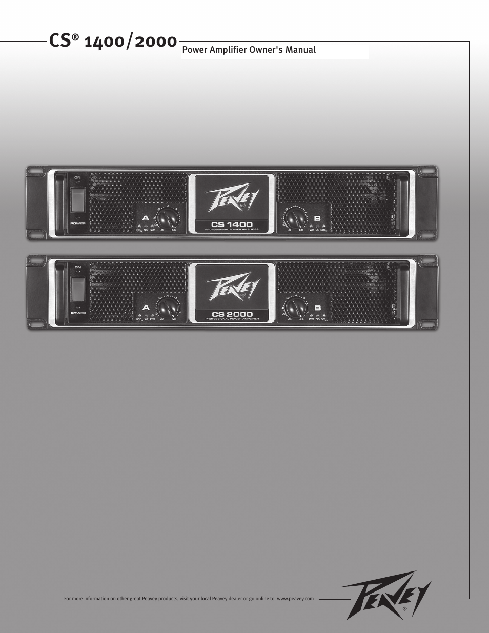 Peavey 1400 User Manual | 48 pages