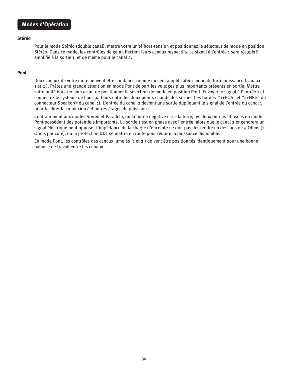 Peavey 1400 User Manual | Page 30 / 48