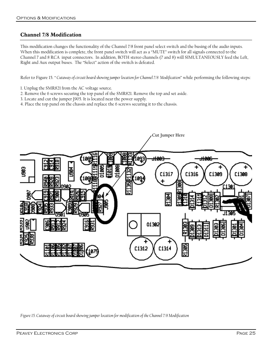 Peavey SMR 821 User Manual | Page 25 / 32