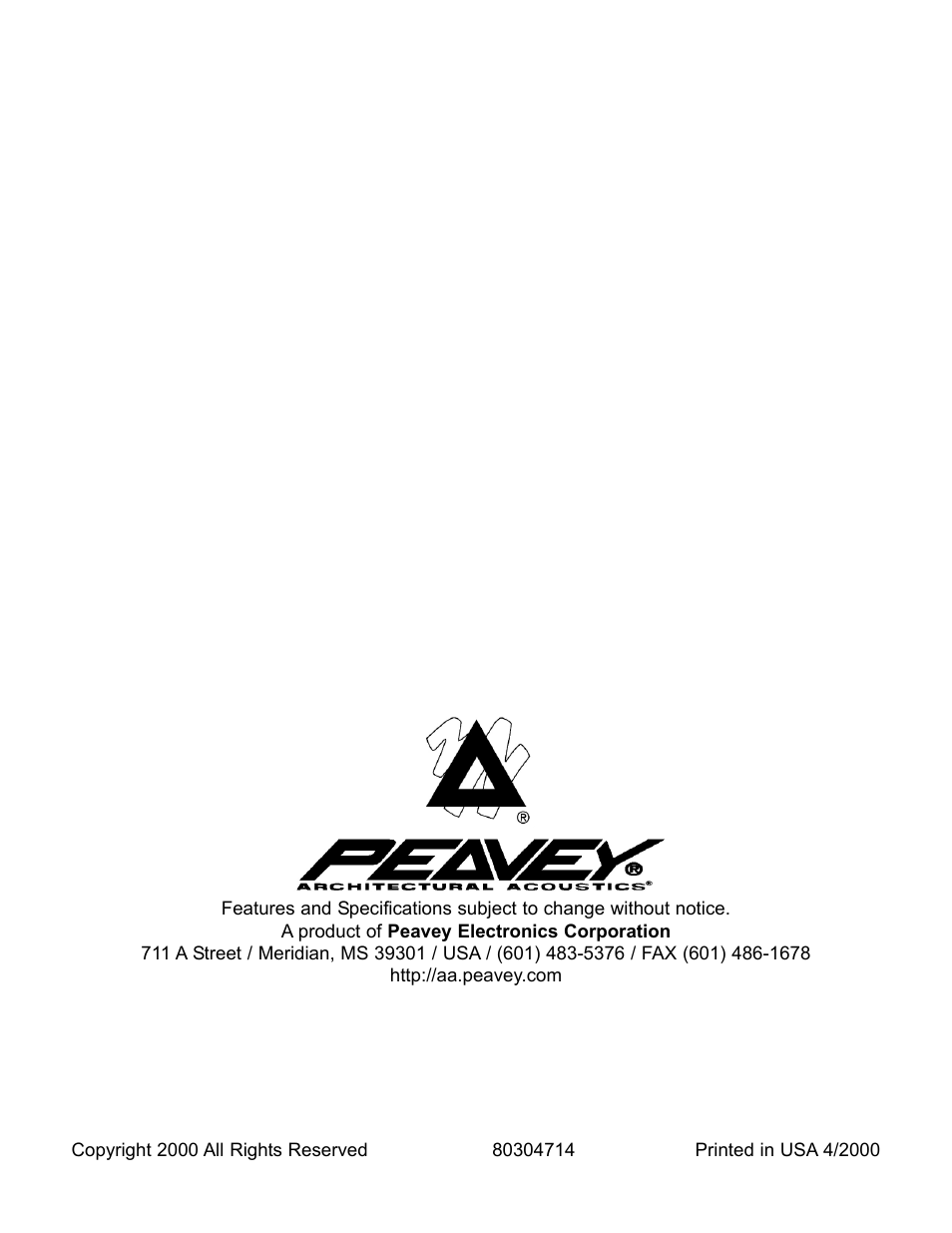 Peavey SMR 821 User Manual | Page 32 / 32