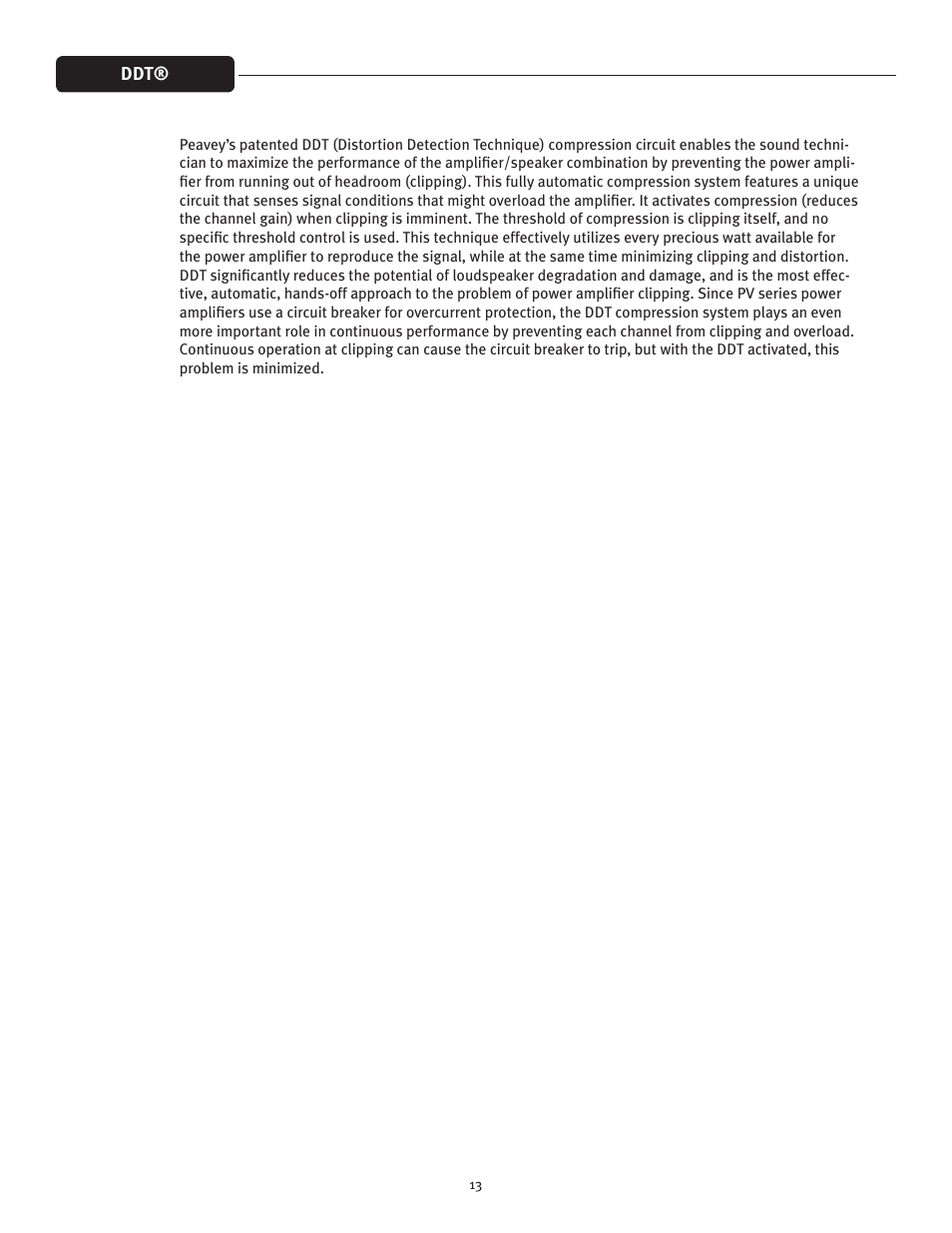 Peavey PV1600 User Manual | Page 13 / 20