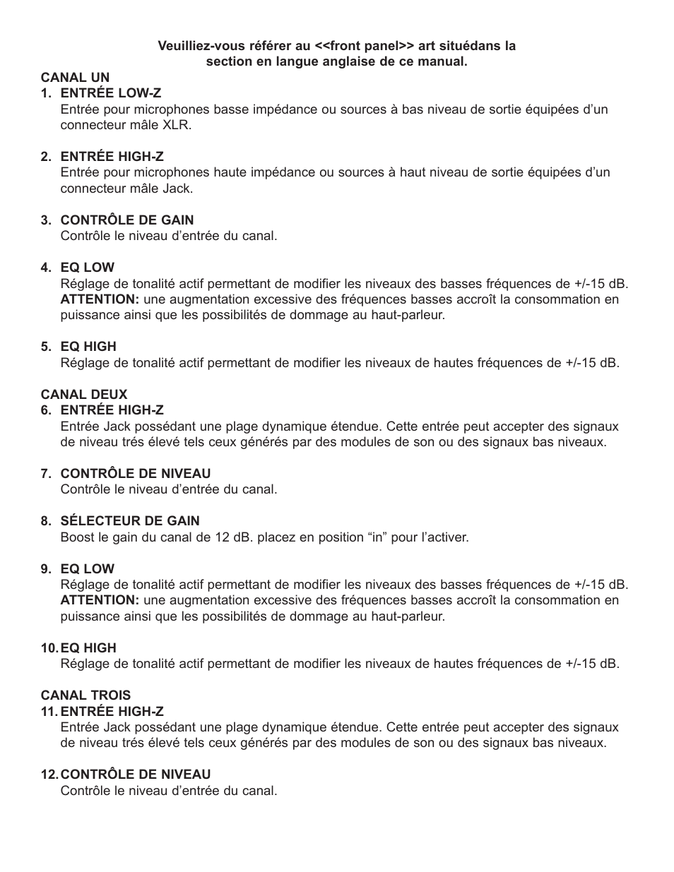 Peavey KB/A 30 User Manual | Page 14 / 24
