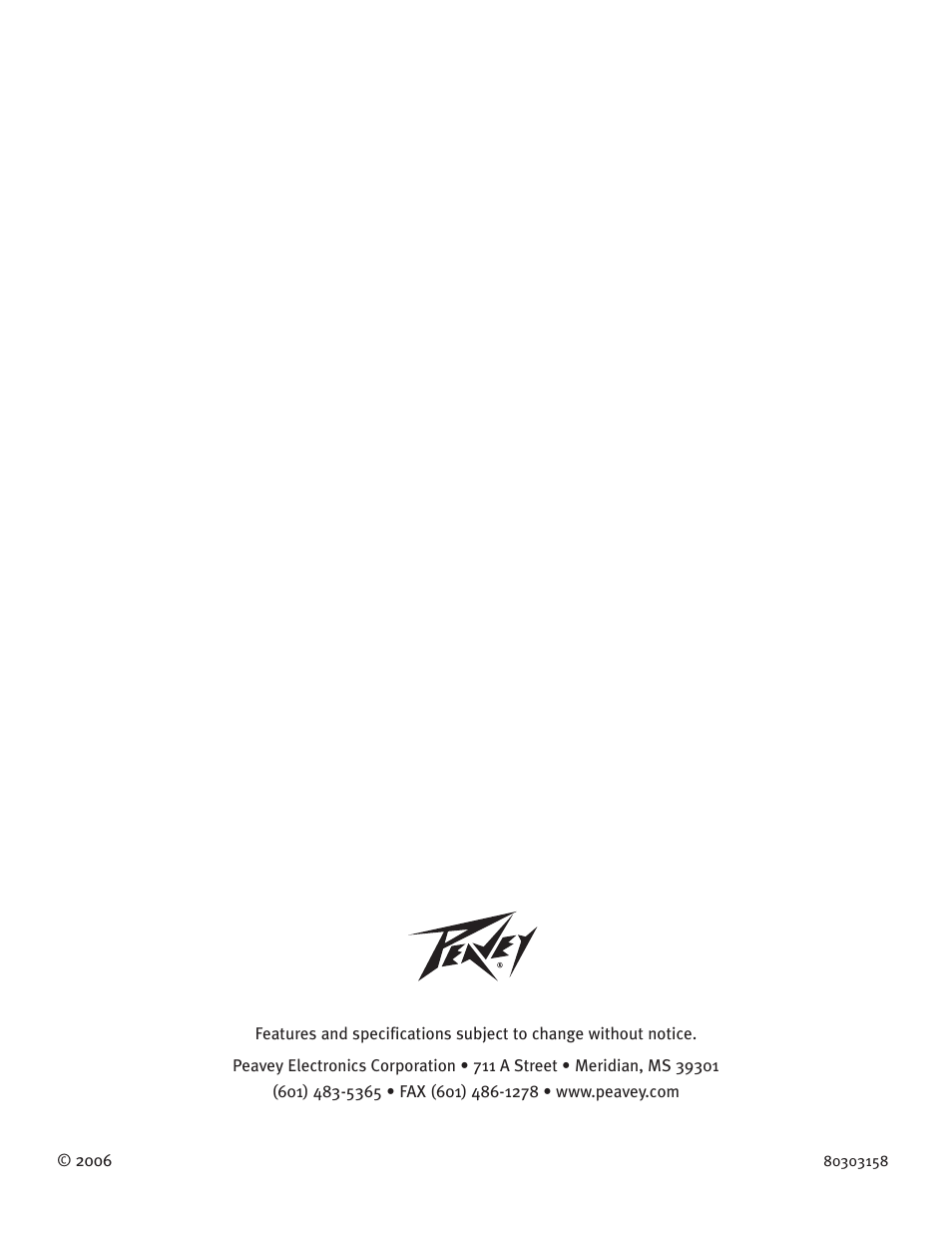 Peavey ENVOY 112 User Manual | Page 16 / 16