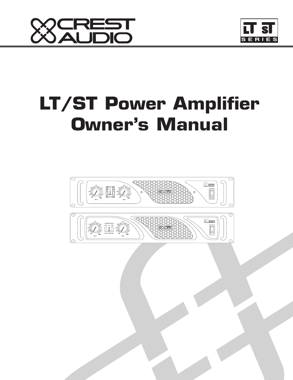 Peavey LT Series User Manual | 34 pages