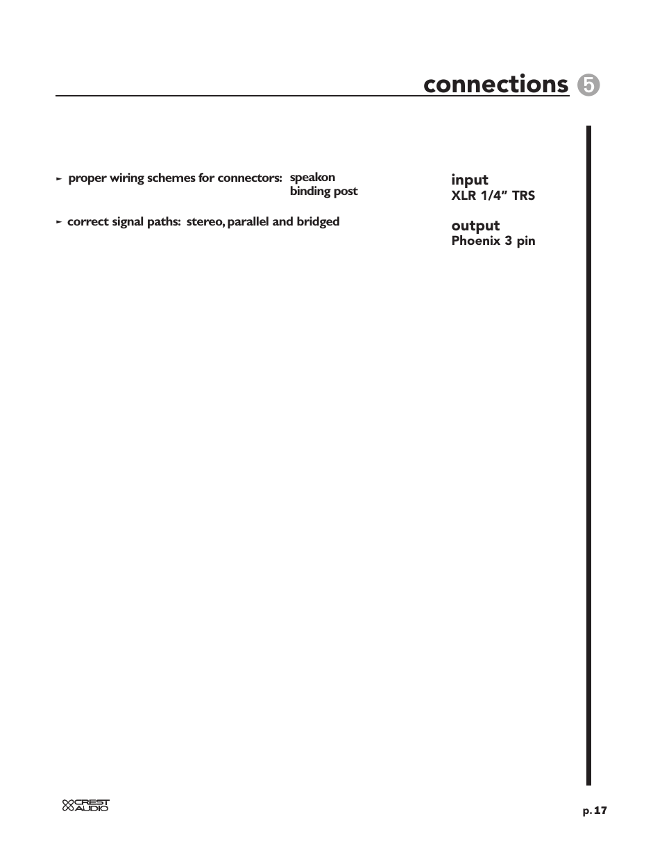 Connections | Peavey LT Series User Manual | Page 19 / 34
