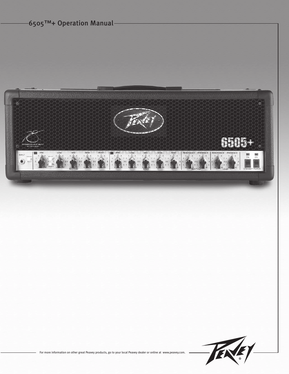 Peavey 6505TM User Manual | 36 pages