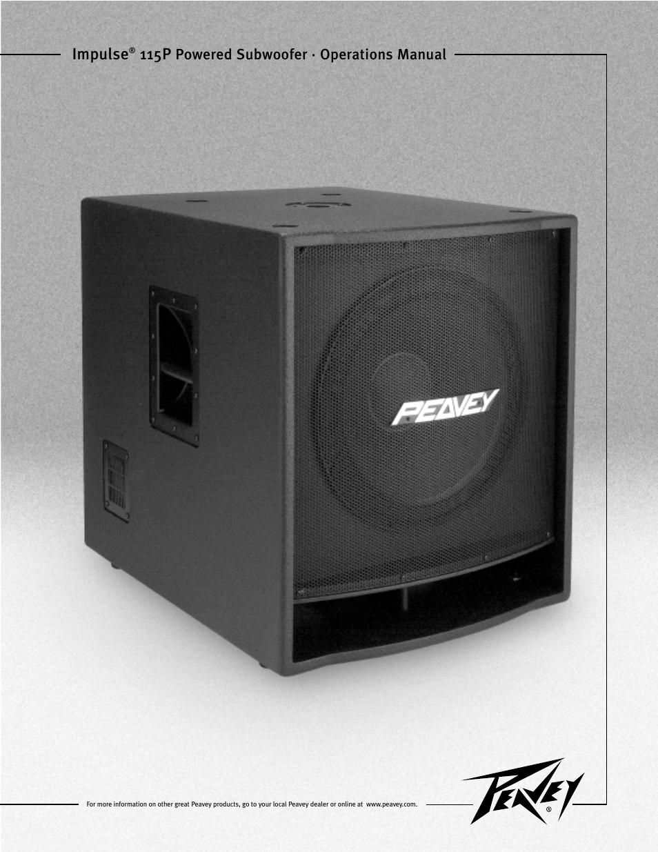 Peavey Impulse 115P User Manual | 52 pages