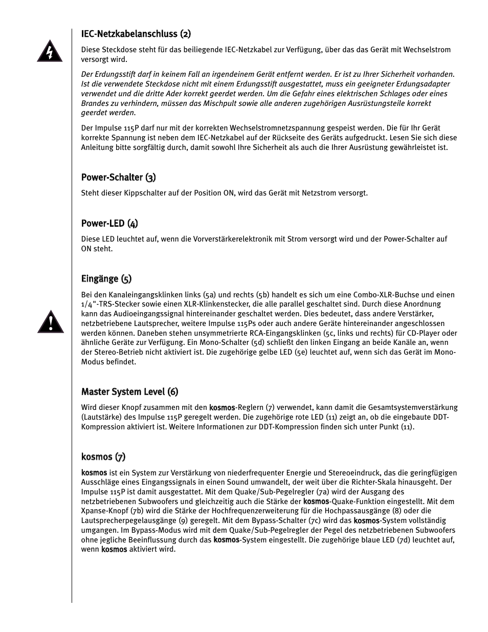 Peavey Impulse 115P User Manual | Page 21 / 52