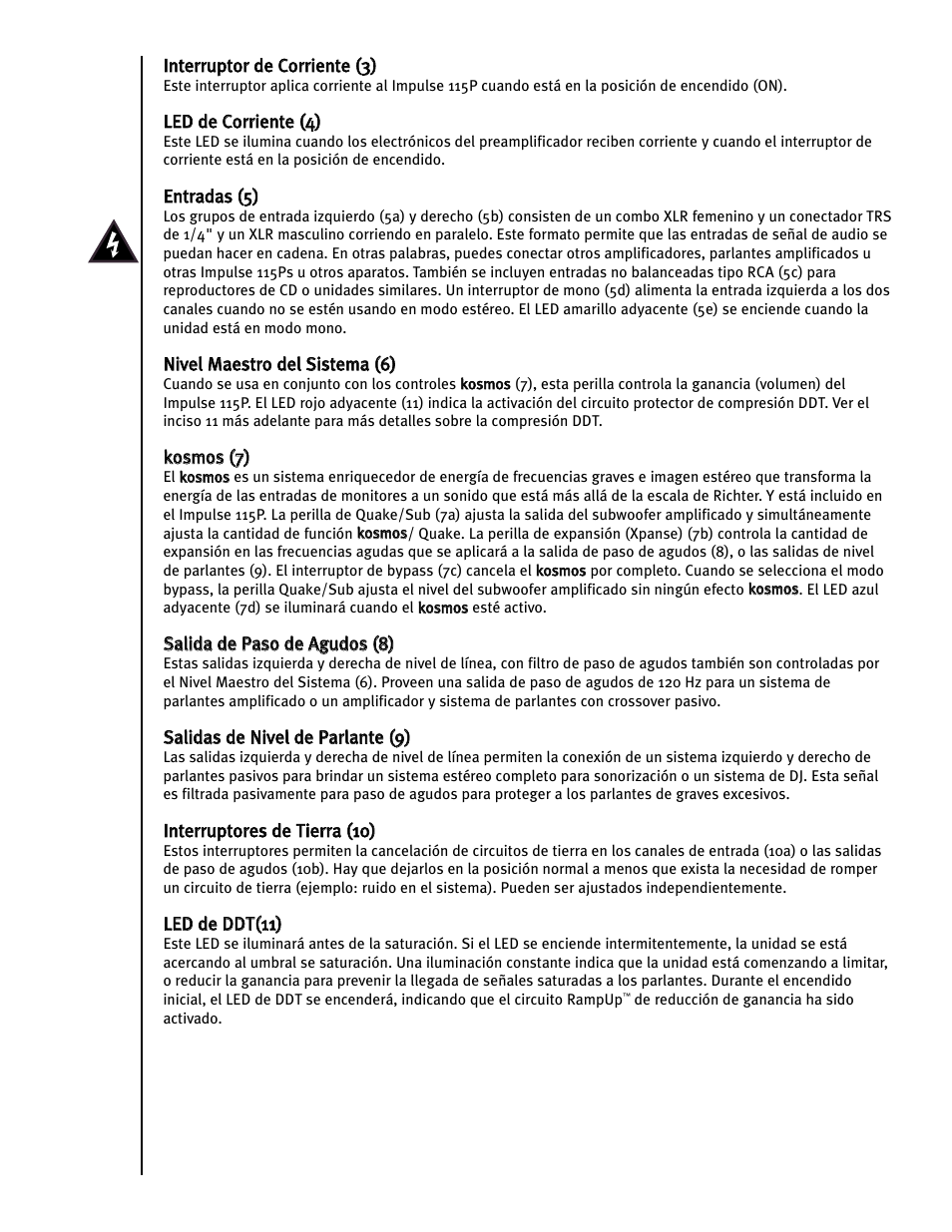 Peavey Impulse 115P User Manual | Page 33 / 52