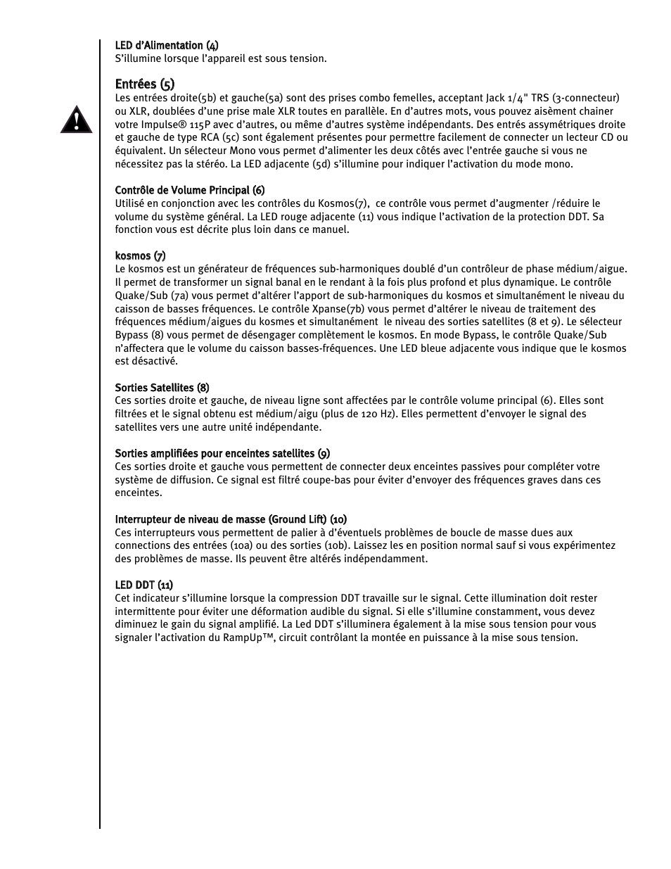 Peavey Impulse 115P User Manual | Page 43 / 52