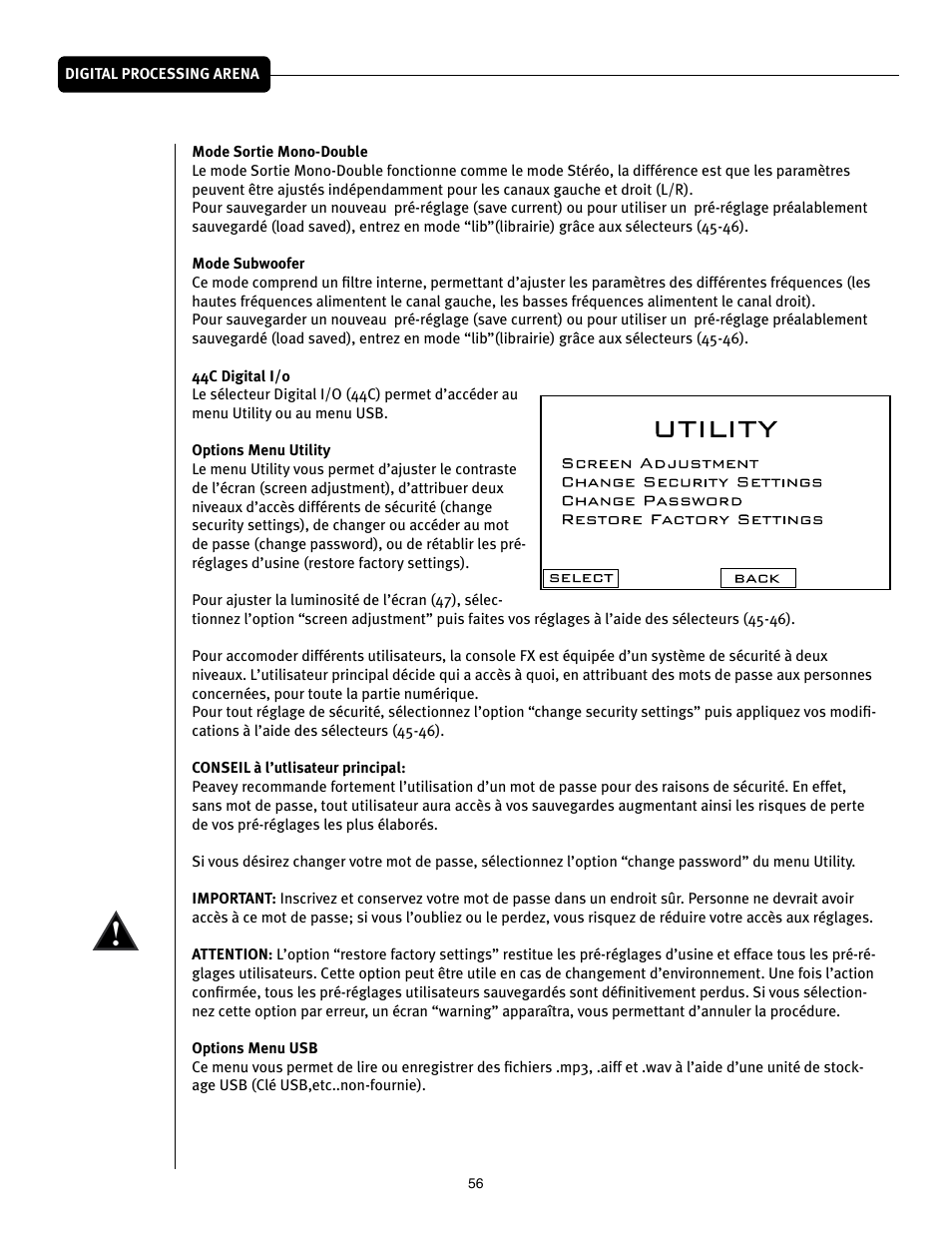 Peavey Mixer User Manual | Page 62 / 92