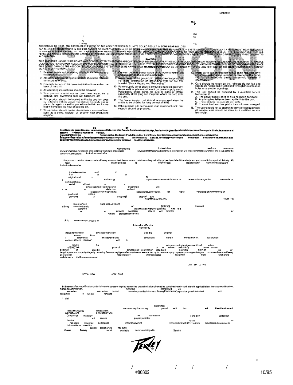 Peavey 5150 User Manual | Page 6 / 6