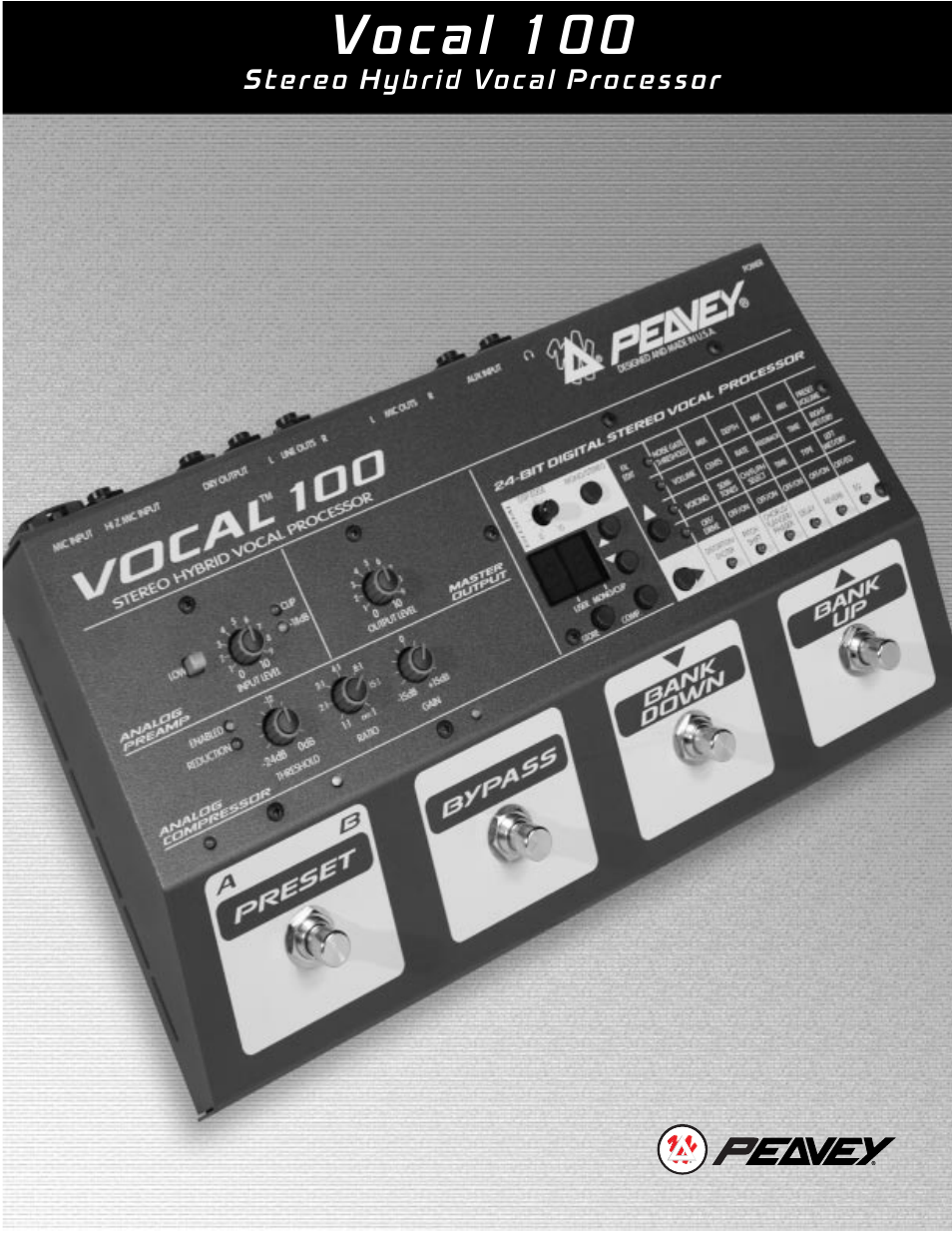 Peavey 100 User Manual | 68 pages