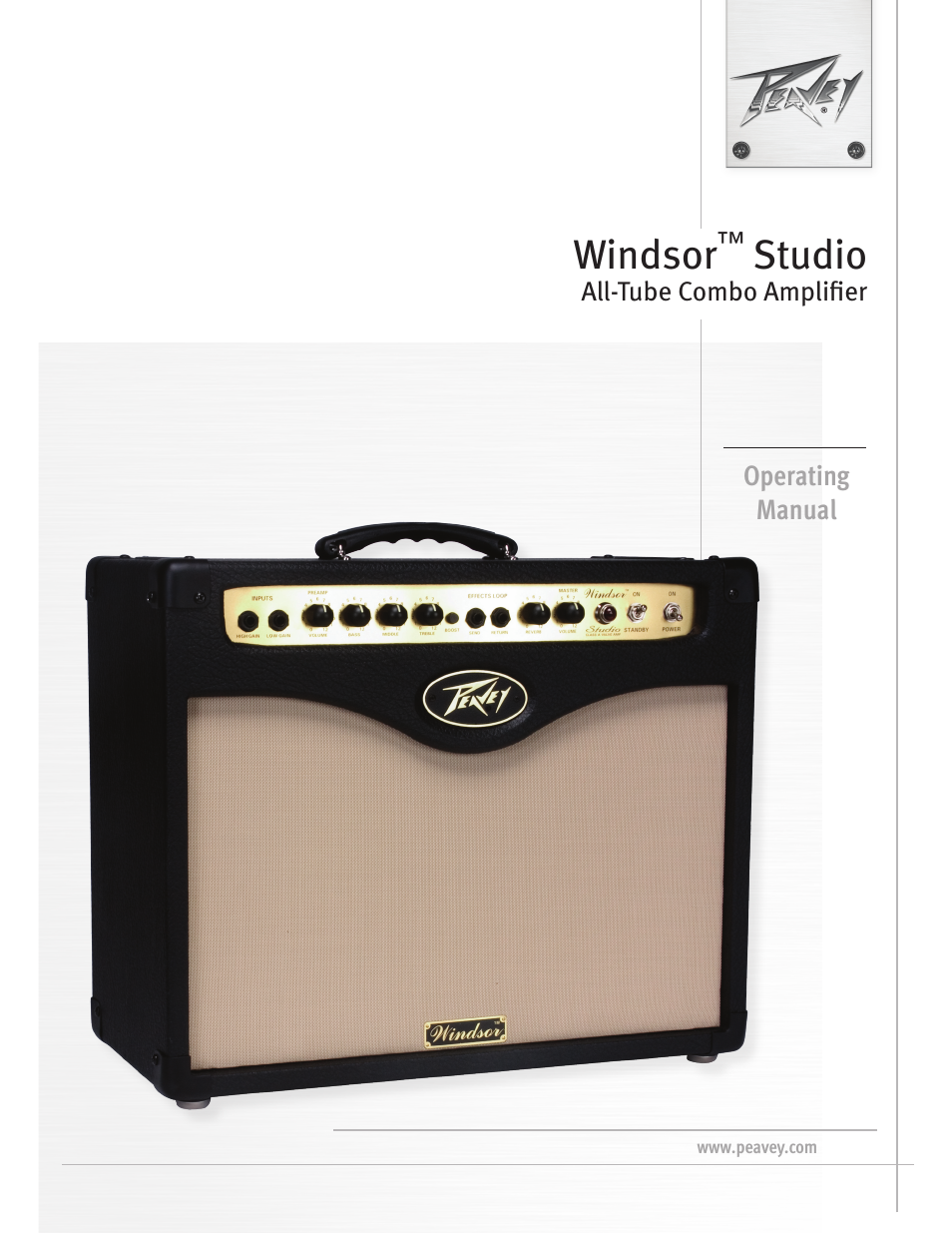 Peavey Windsor Studio User Manual | 16 pages