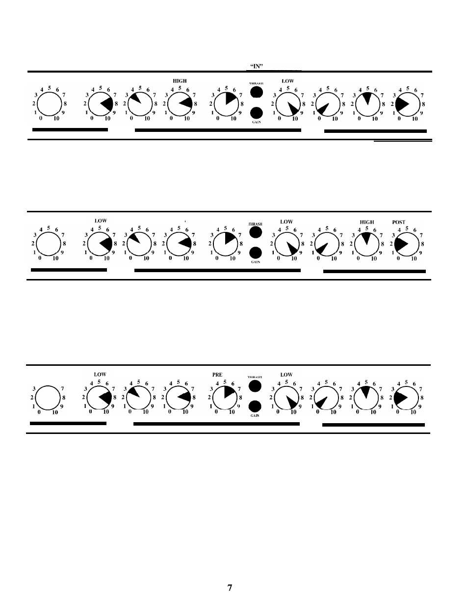 Tone settings, Clean metal, Jazz medium distortion | Clean blues dirty blues | Peavey ENVOY 110 User Manual | Page 7 / 16