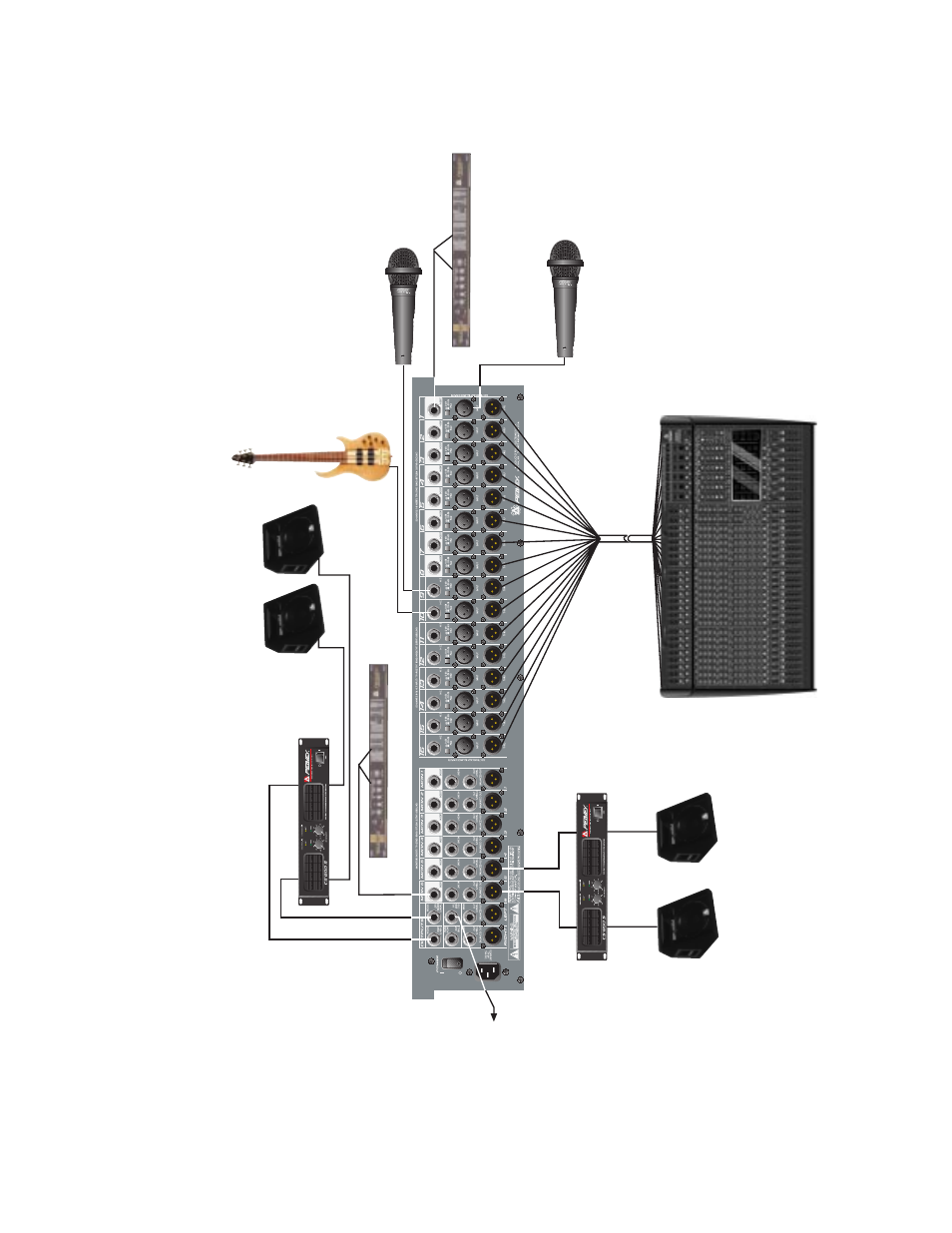 1606m hook-up diagram | Peavey RQ 1606M User Manual | Page 13 / 40