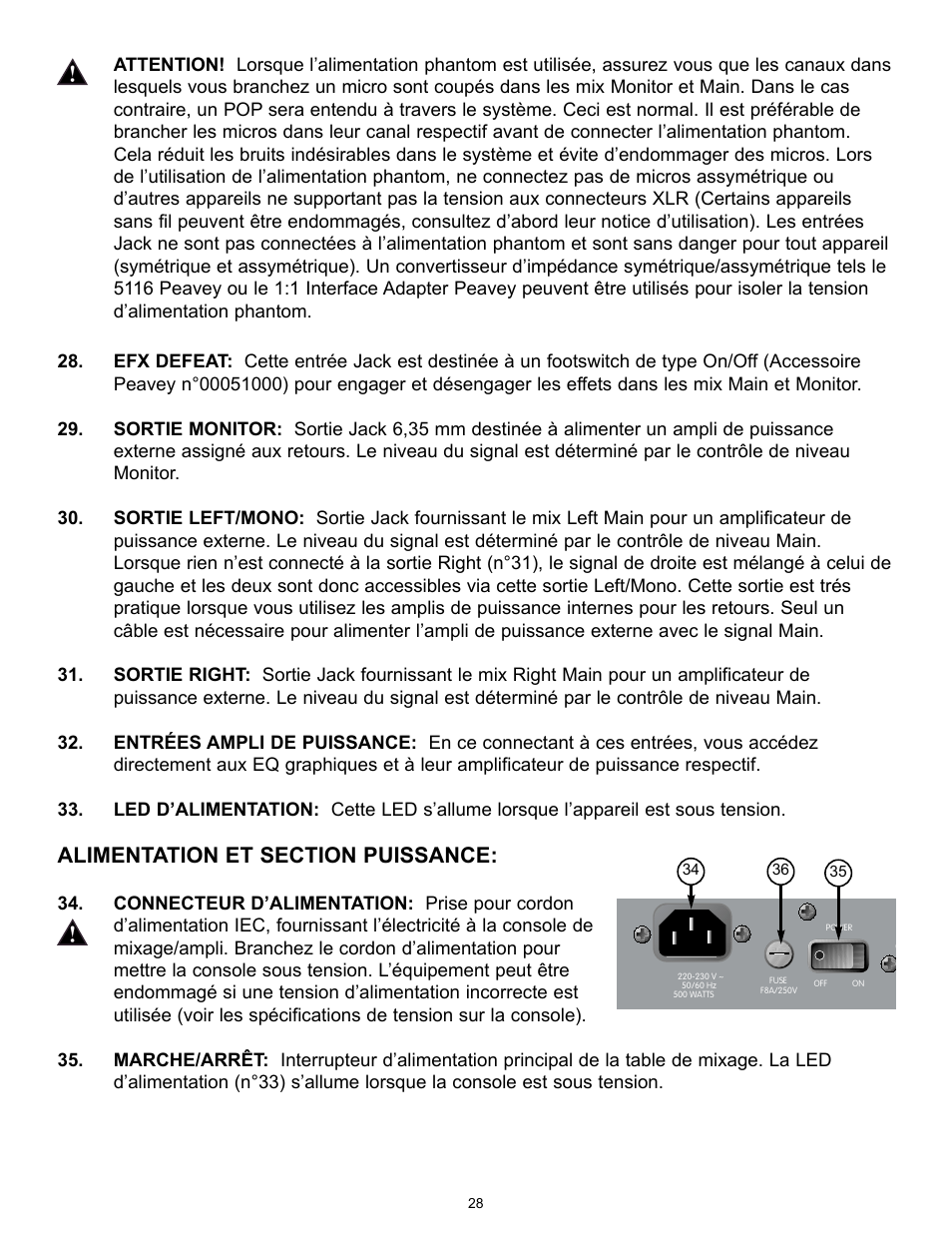 Peavey XR 696 User Manual | Page 28 / 40