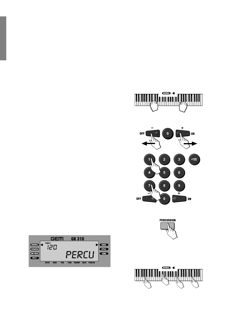 Basic operation | Peavey GEM 271284 User Manual | Page 10 / 34