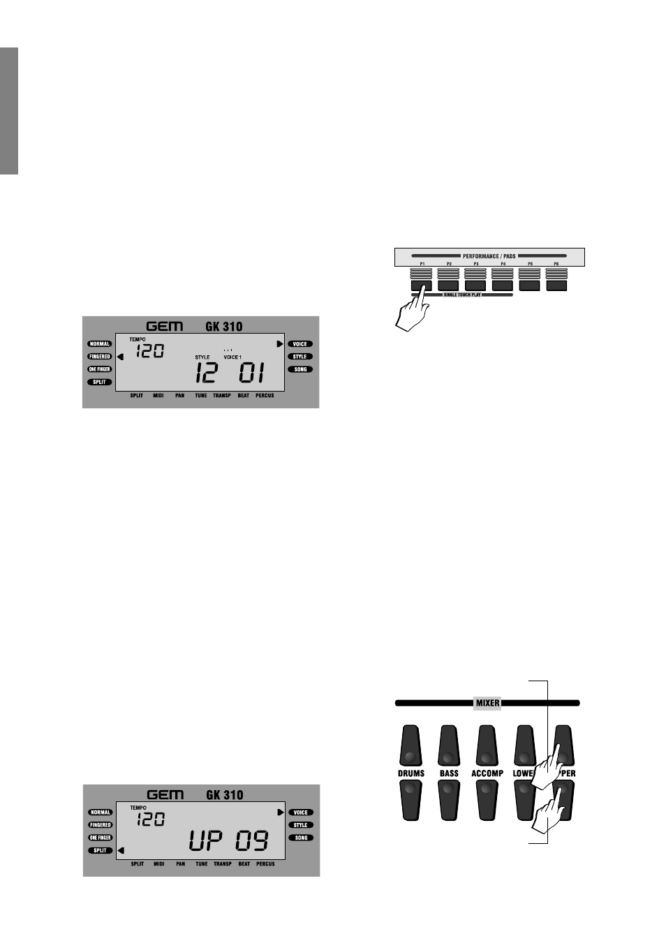 The performances | Peavey GEM 271284 User Manual | Page 12 / 34