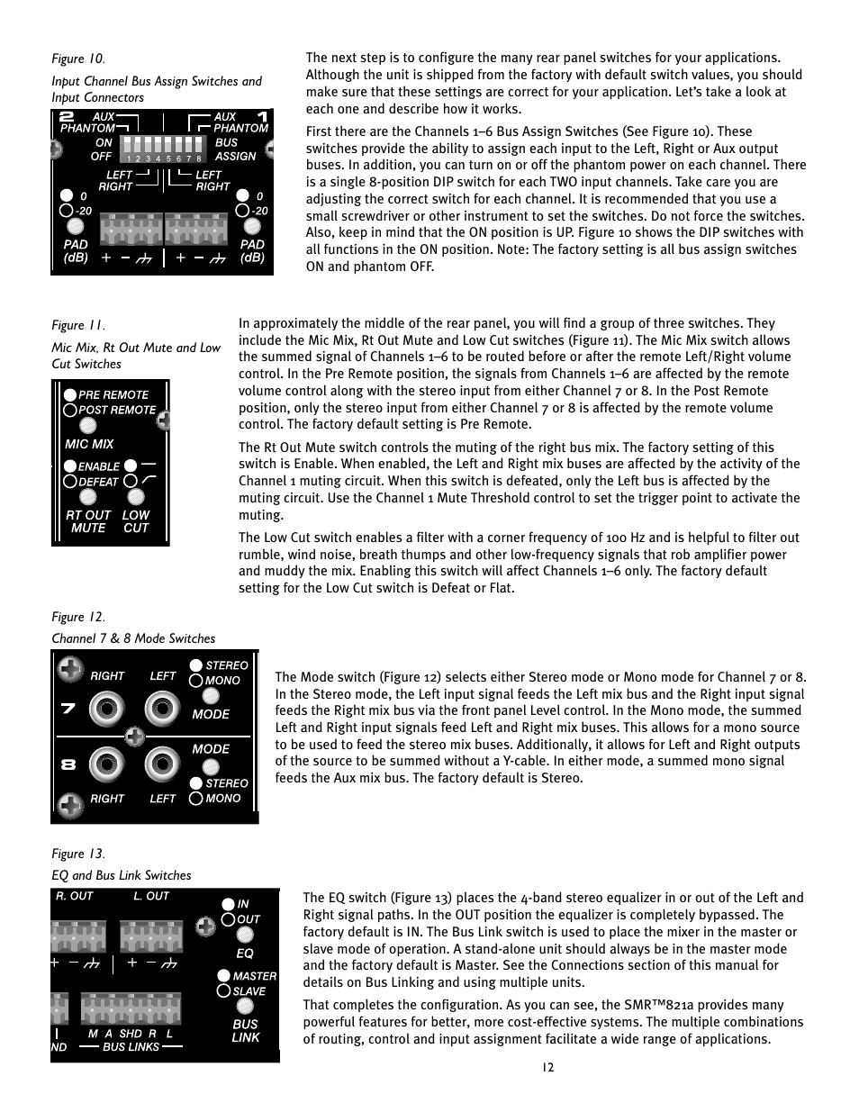 Peavey SMRTM 821a User Manual | Page 12 / 52