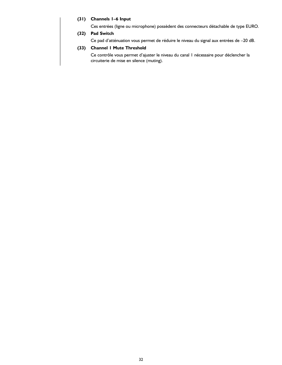 Peavey SMRTM 821a User Manual | Page 32 / 52