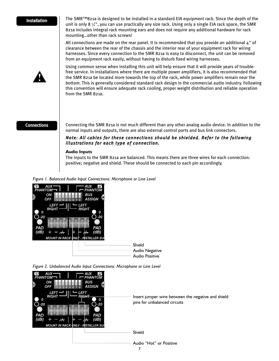 Peavey SMRTM 821a User Manual | Page 7 / 52