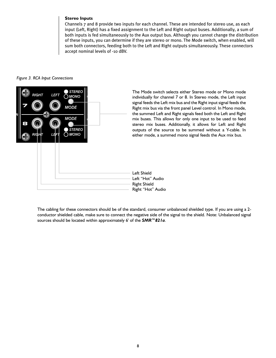 Peavey SMRTM 821a User Manual | Page 8 / 52