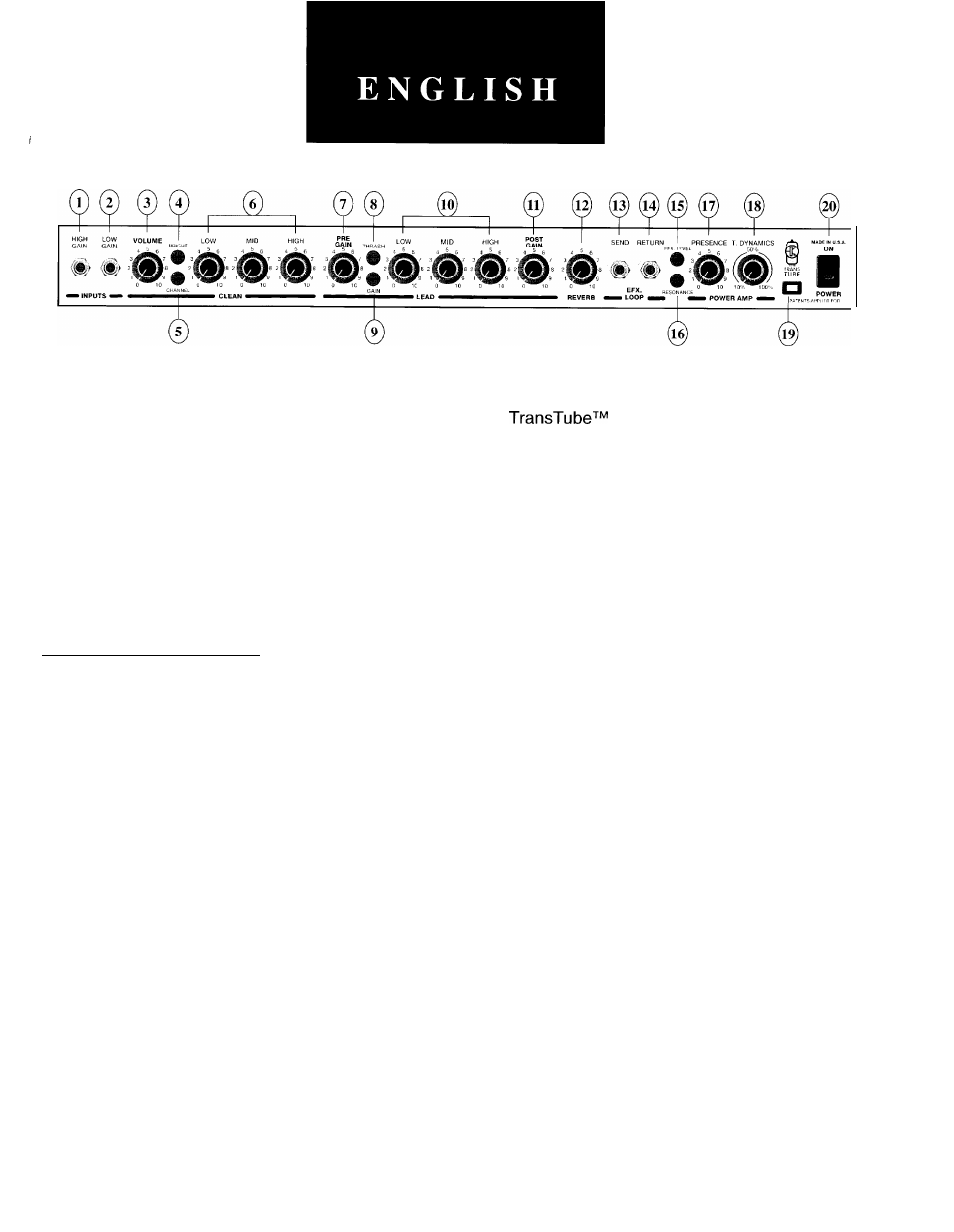 Peavey Bandit 112 User Manual | Page 3 / 20