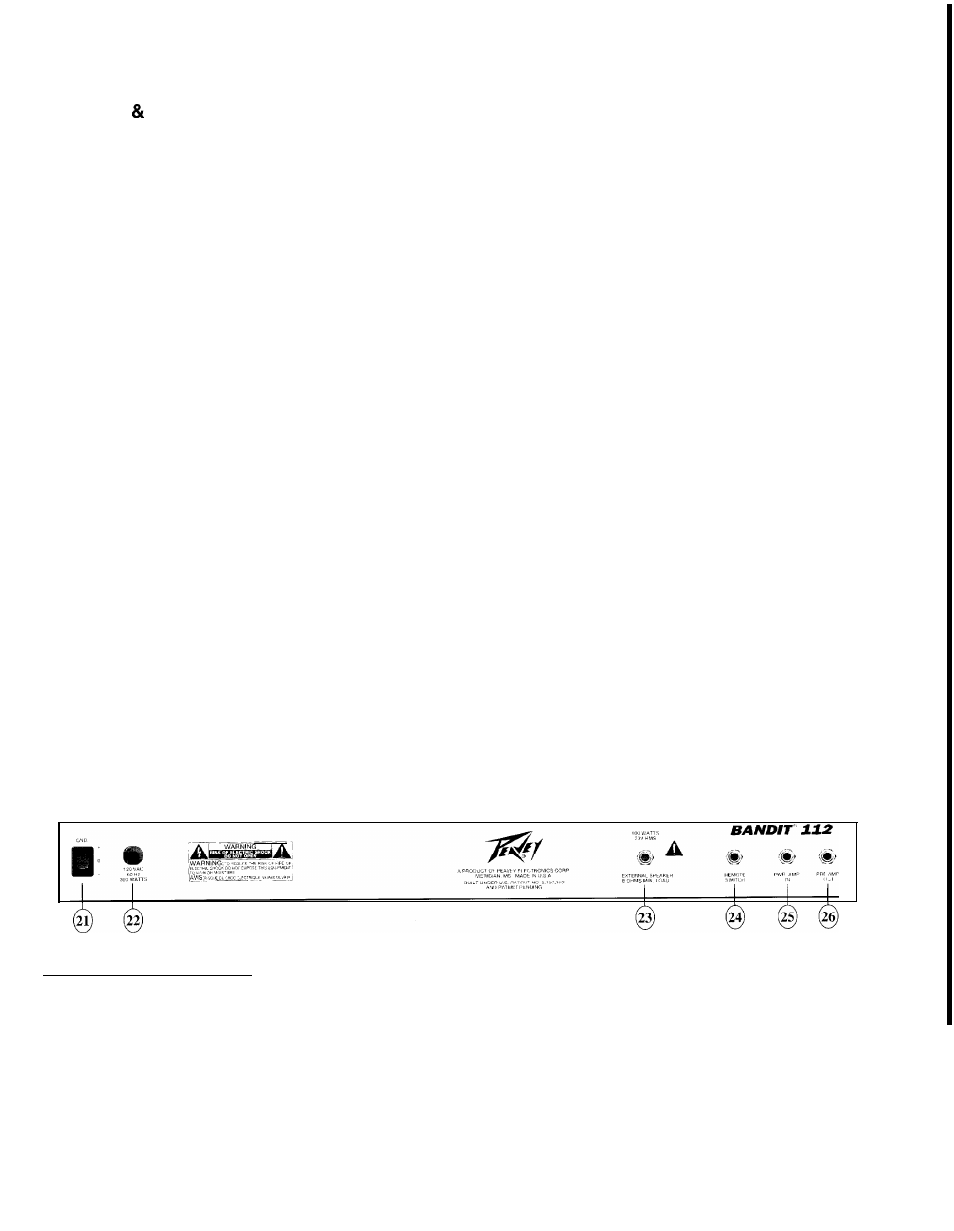 Peavey Bandit 112 User Manual | Page 4 / 20