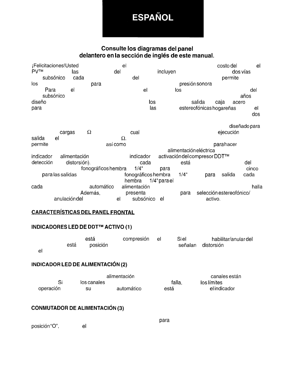 Peavey PV 2000 User Manual | Page 11 / 28