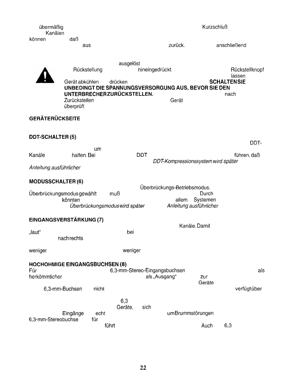 Peavey PV 2000 User Manual | Page 22 / 28