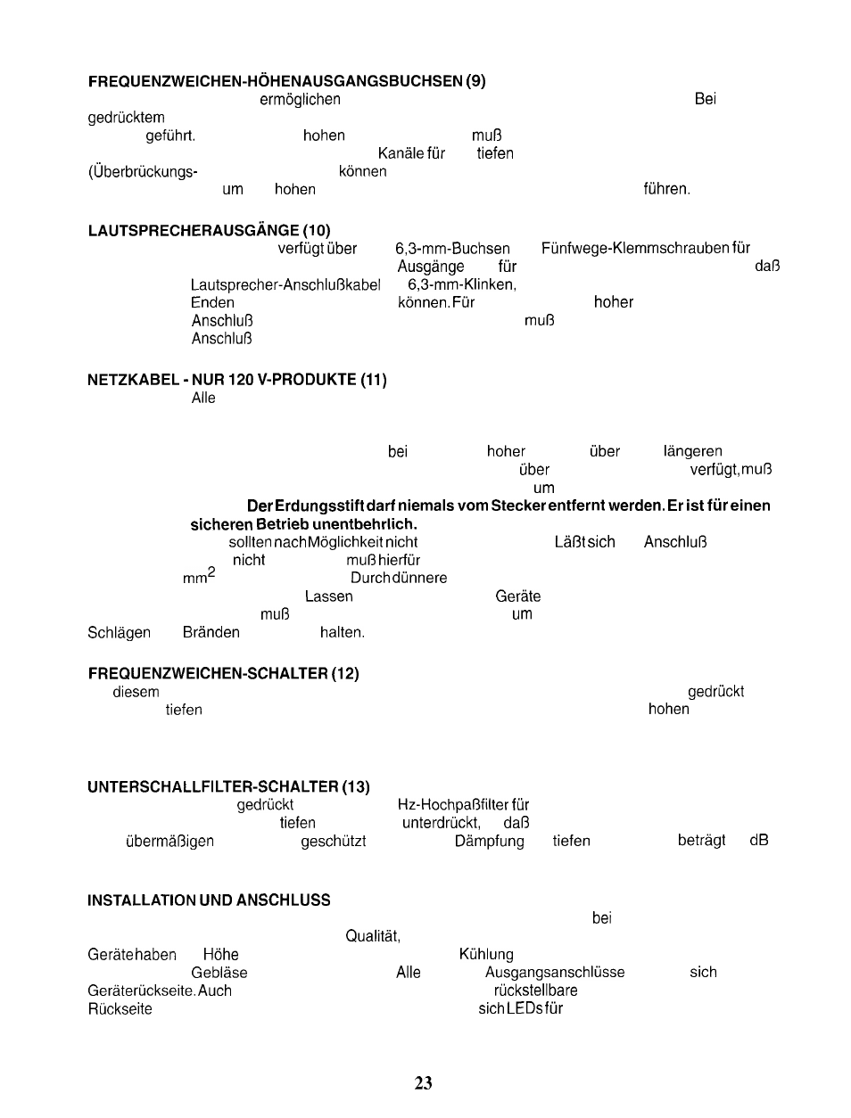 Peavey PV 2000 User Manual | Page 23 / 28