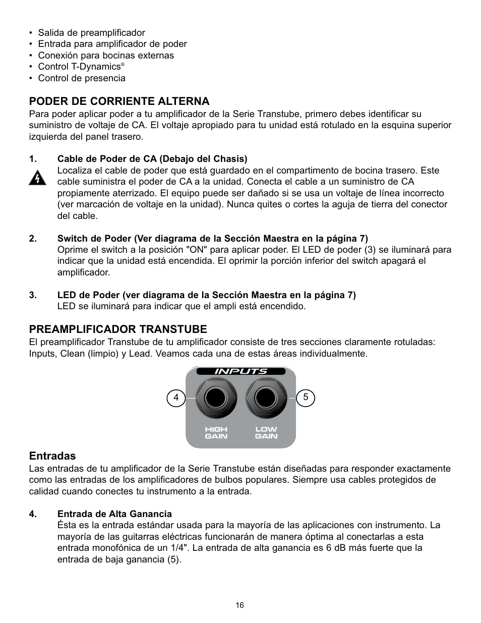 Peavey Studio Pro 112 User Manual | Page 16 / 48