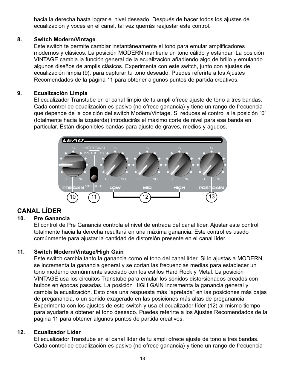 Peavey Studio Pro 112 User Manual | Page 18 / 48