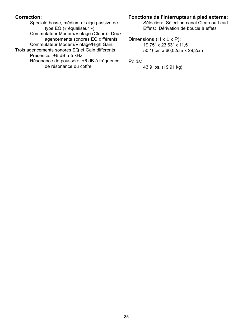 Peavey Studio Pro 112 User Manual | Page 35 / 48