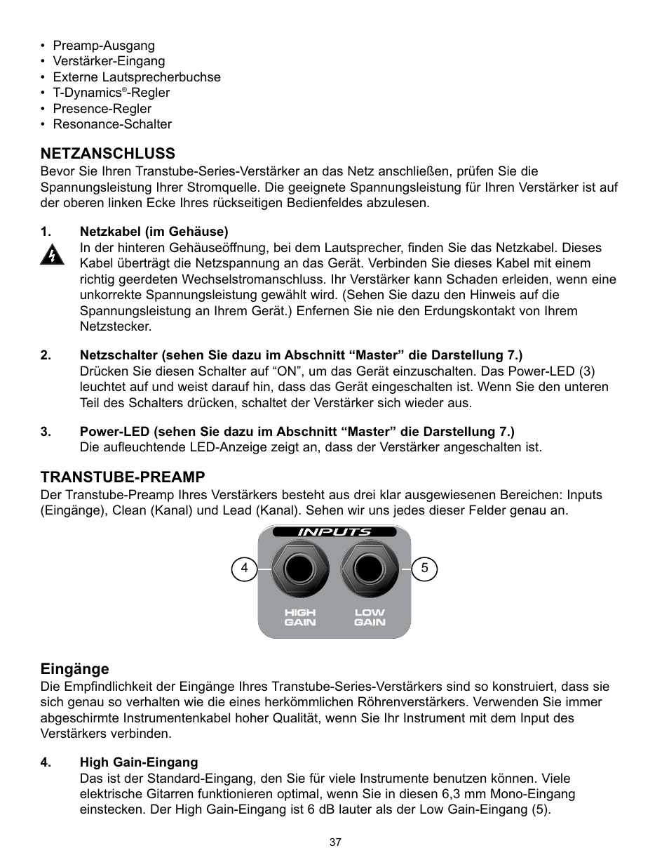 Peavey Studio Pro 112 User Manual | Page 37 / 48