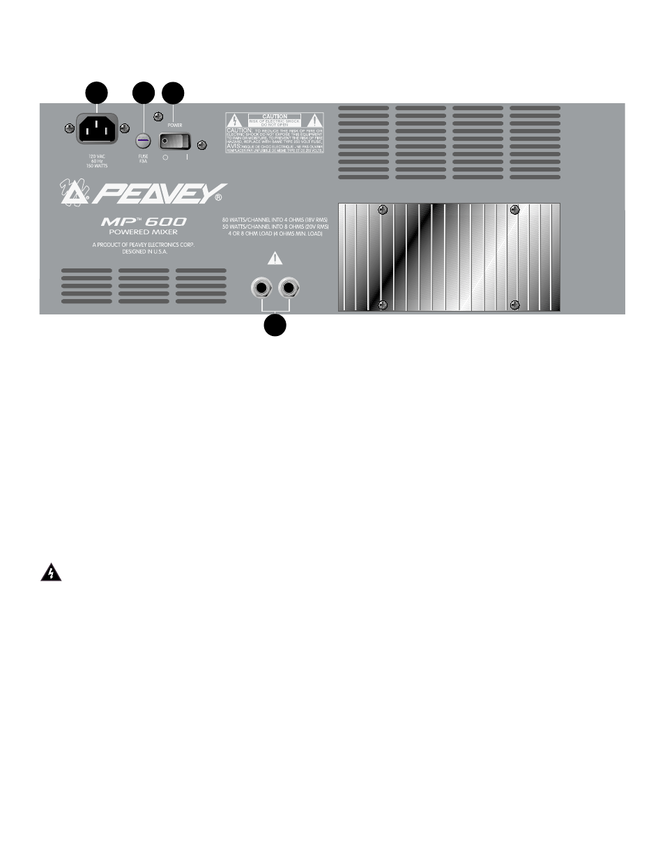 Peavey MP 600 User Manual | Page 4 / 32