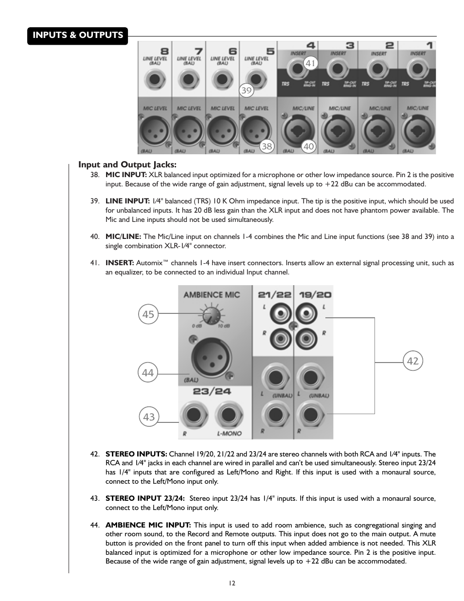 Peavey S-24 User Manual | Page 12 / 32