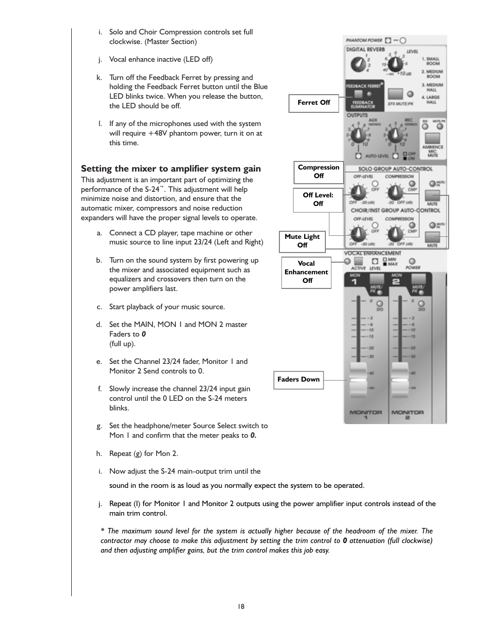 Peavey S-24 User Manual | Page 18 / 32
