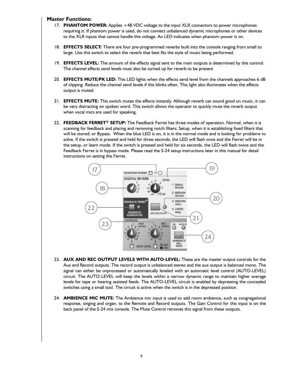 Peavey S-24 User Manual | Page 9 / 32