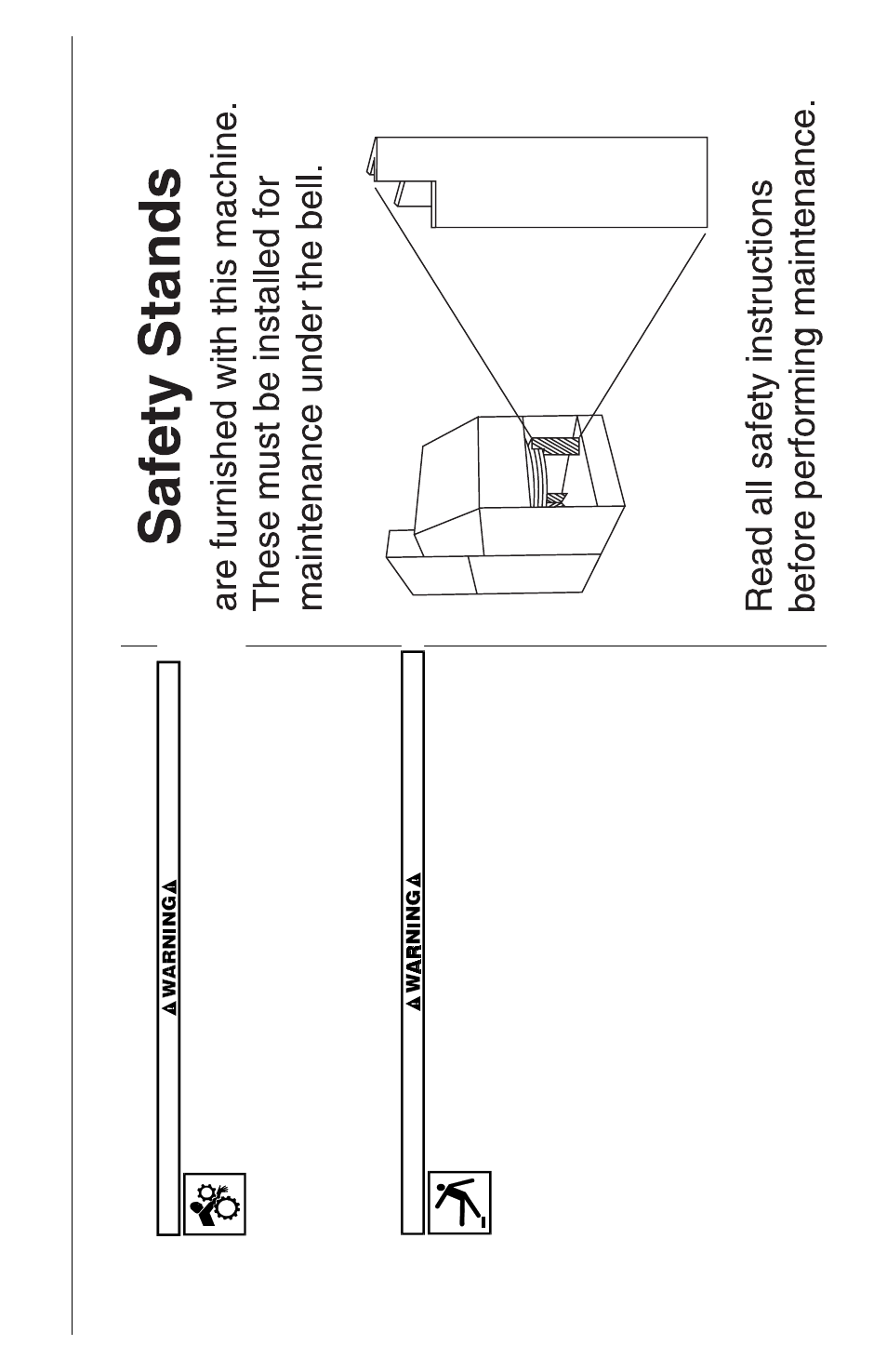 Êdanger from an operating press, Êdanger from moving conveyor | Milnor KURSPK0025 User Manual | Page 9 / 30