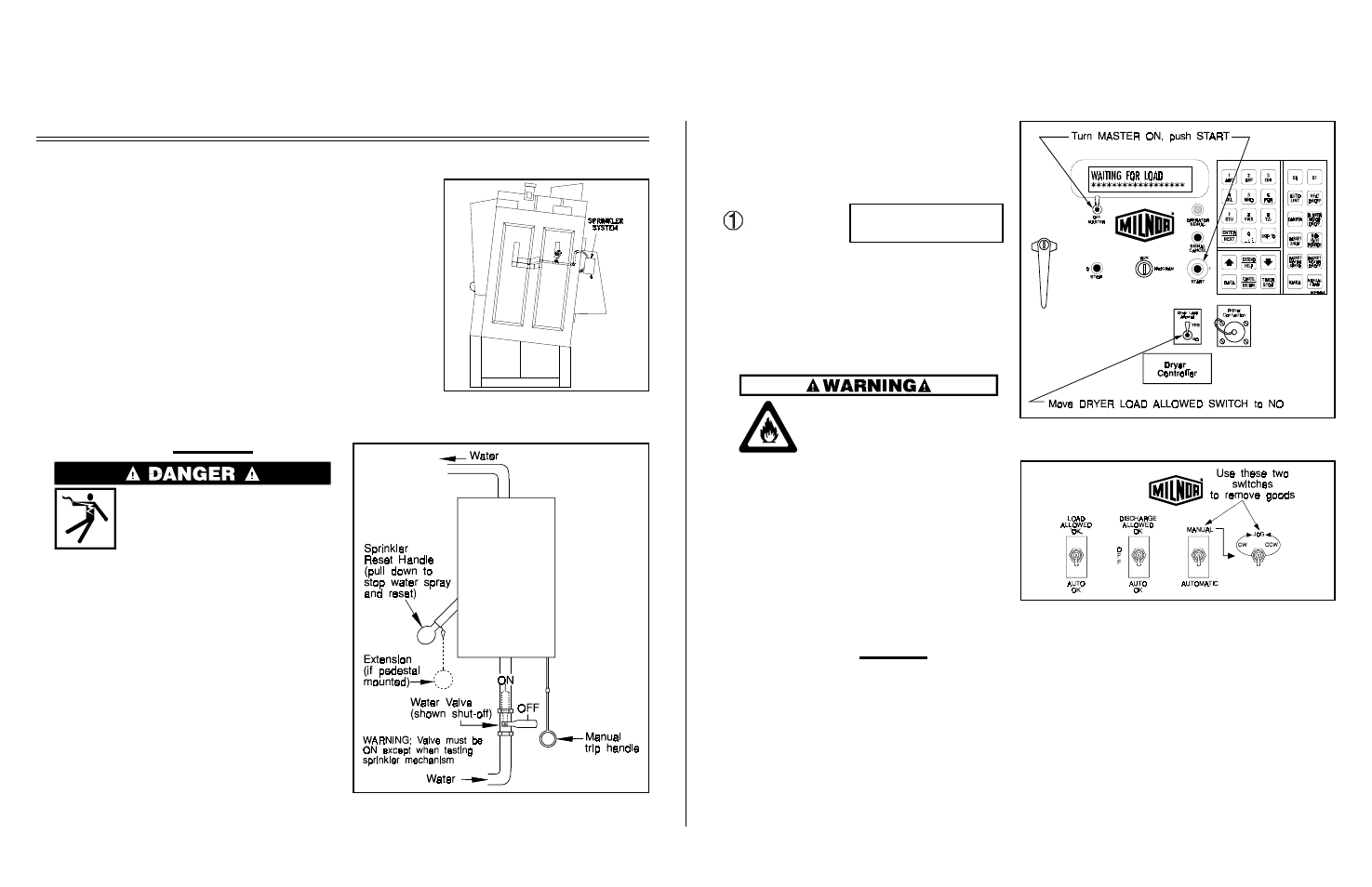 Èabout the automatic water sprinkler, Êchecking for obvious damage, Êremoving goods | Êchecking for hidden damage | Milnor KWACSD001R User Manual | Page 6 / 9