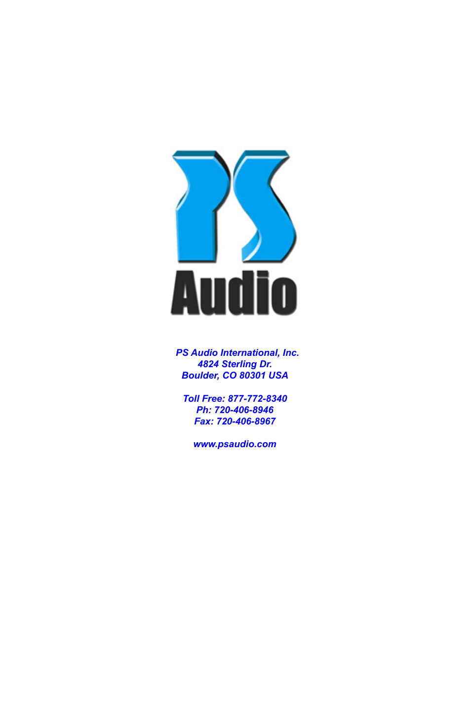 PS Audio HCA-2 User Manual | Page 8 / 8