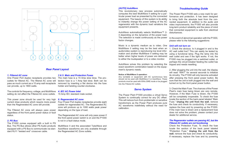 PS Audio P1000 User Manual | Page 4 / 6