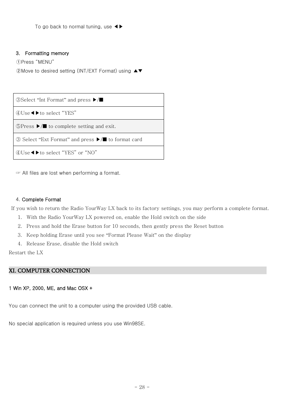 PoGo Products RadioYourWay LX User Manual | Page 36 / 46